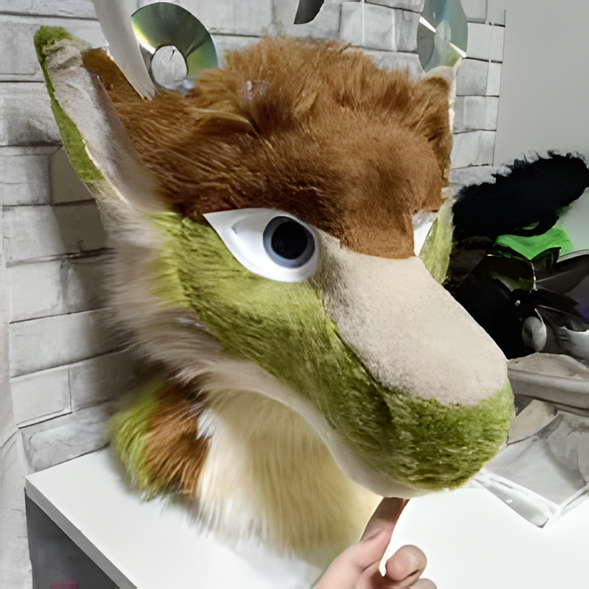 Fursuit dragon head (cheat description)