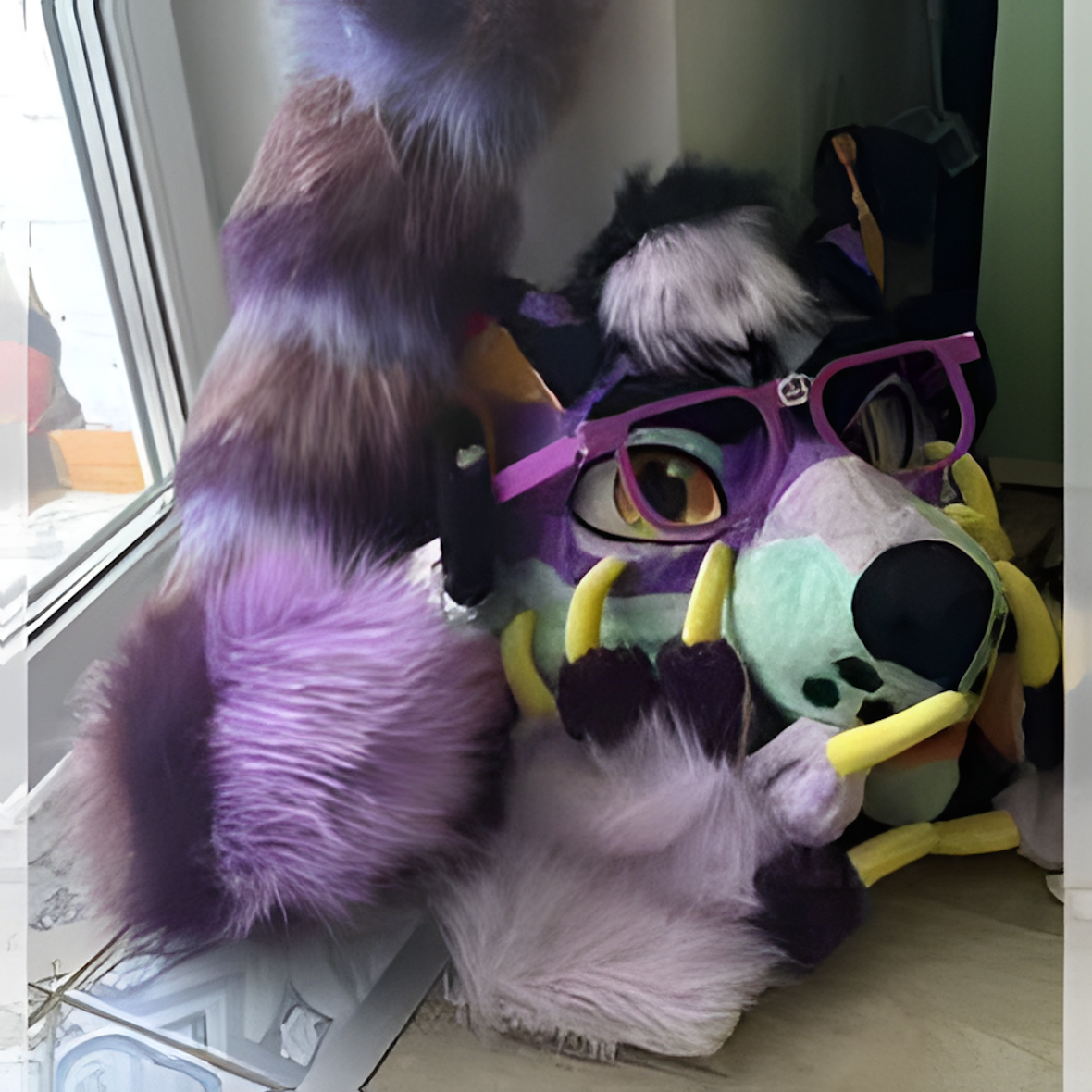 Fursuit furry dog ​​mask