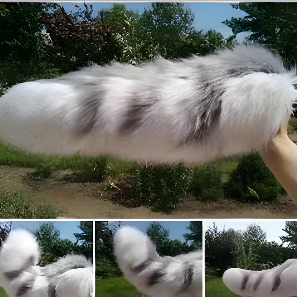 Fursuit head cat + tail