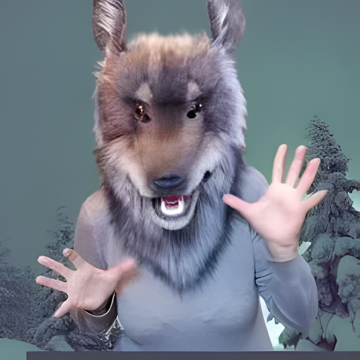 Cosplay wolf mask, theater mask, fursuit