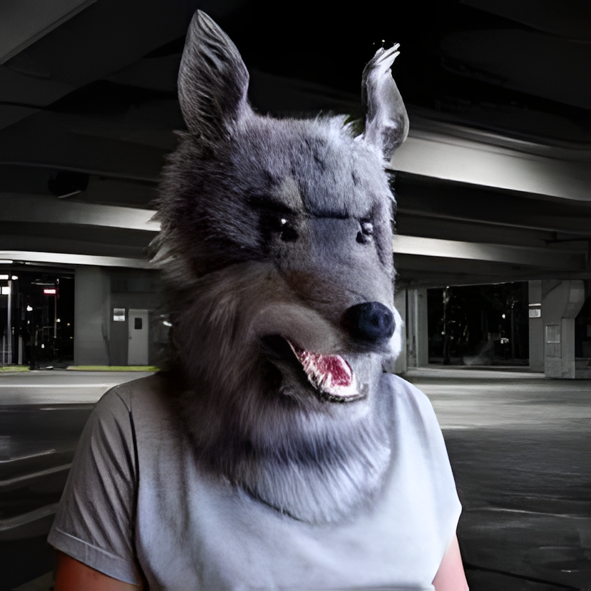 Cosplay wolf mask, theater mask, fursuit