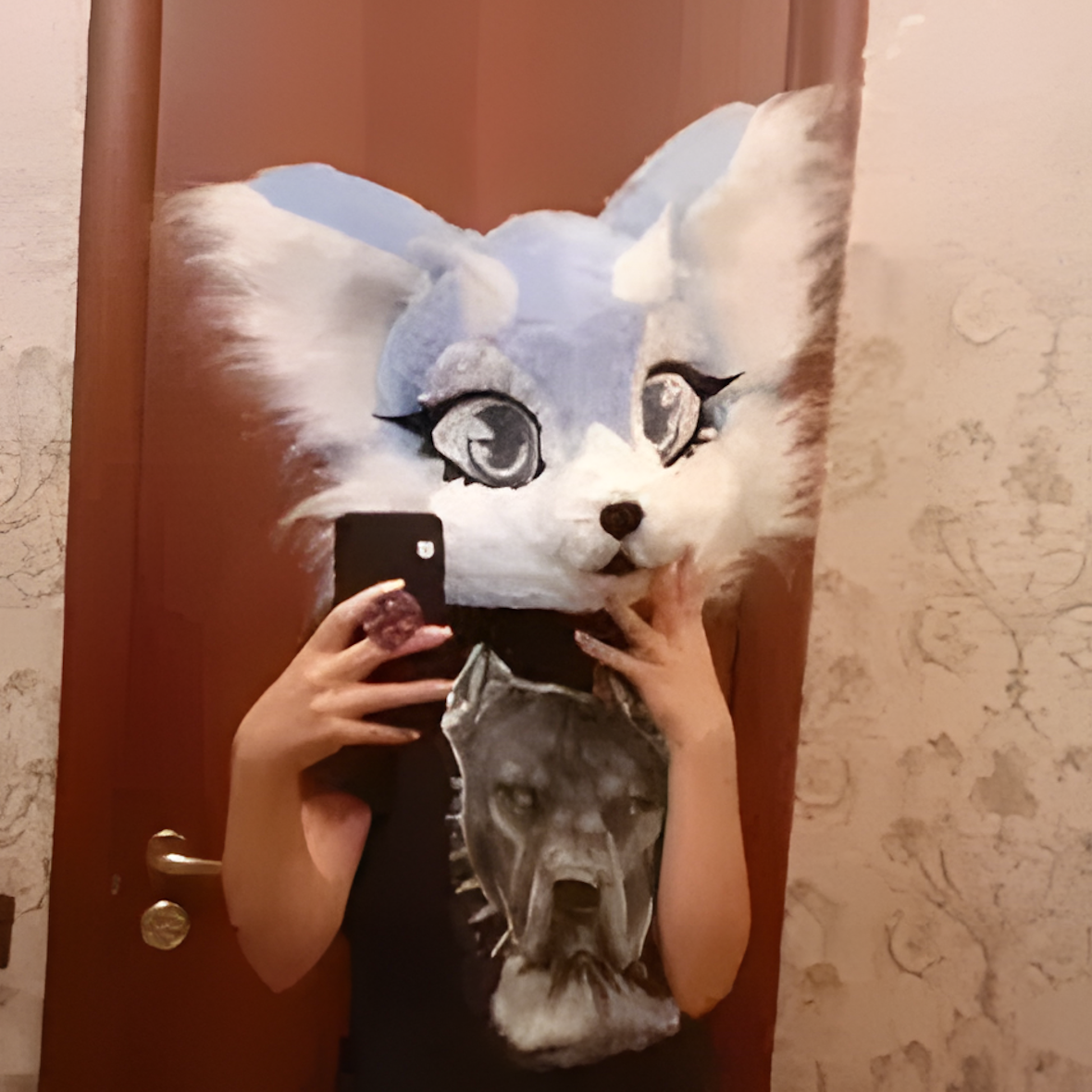 Fursuit head, carnival mask