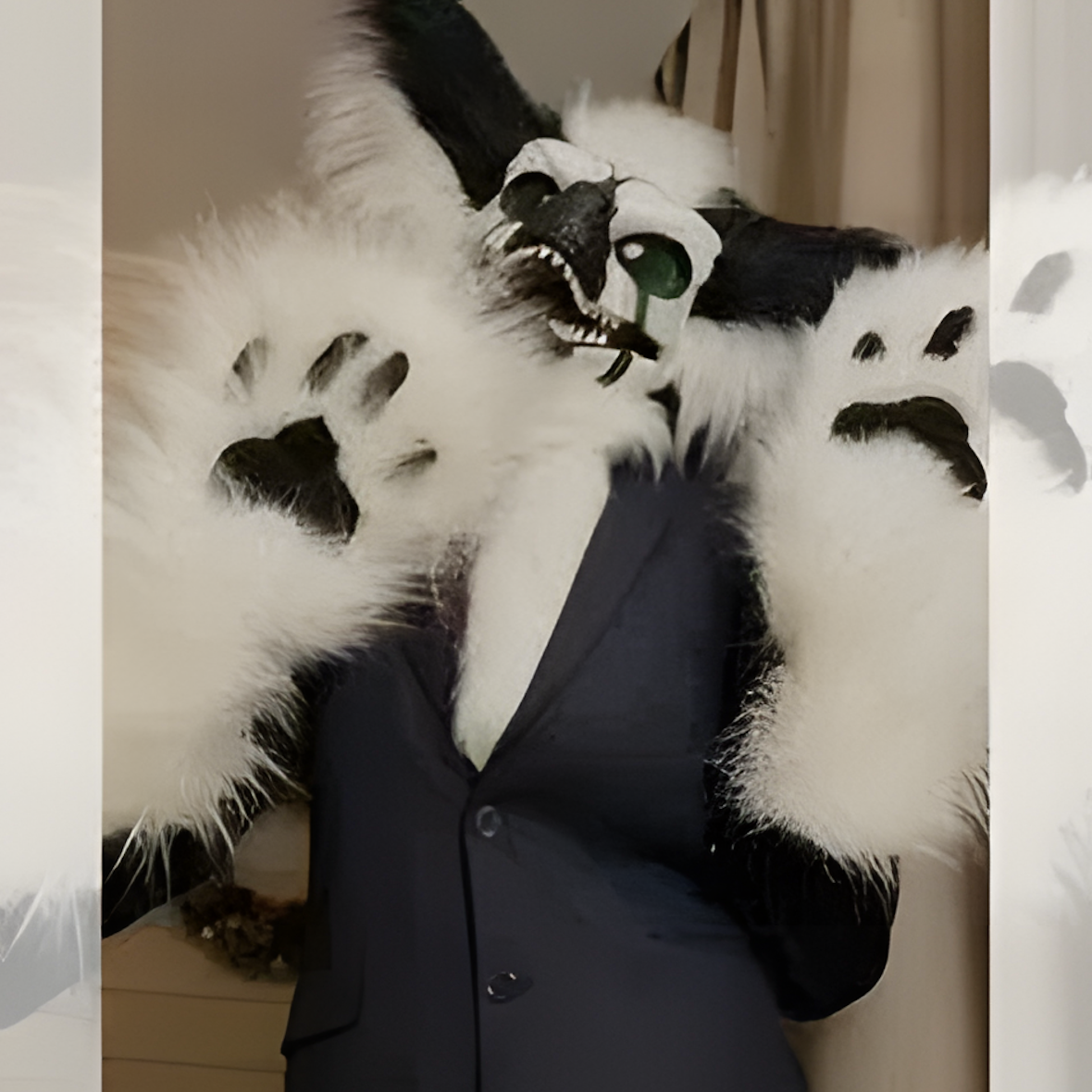 Costume Fursuit Raptor cosplay Fury