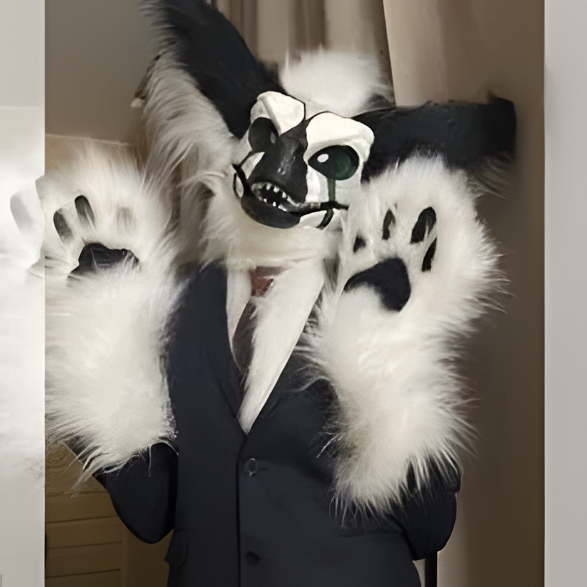 Costume Fursuit Raptor cosplay Fury