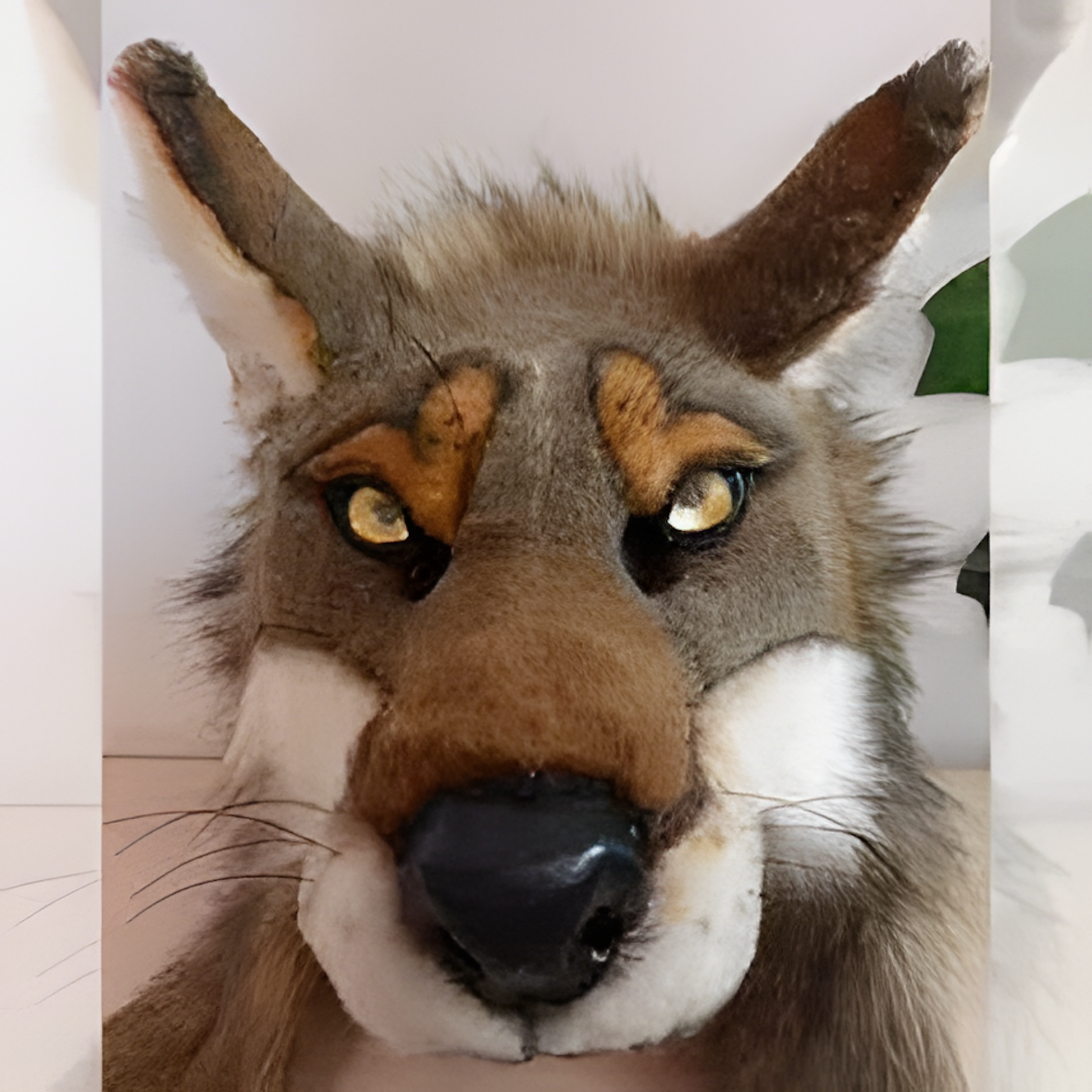 Coyote fursuit hood mask