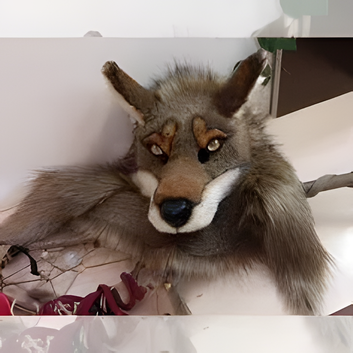 Coyote fursuit hood mask