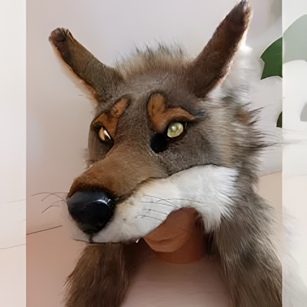Coyote fursuit hood mask