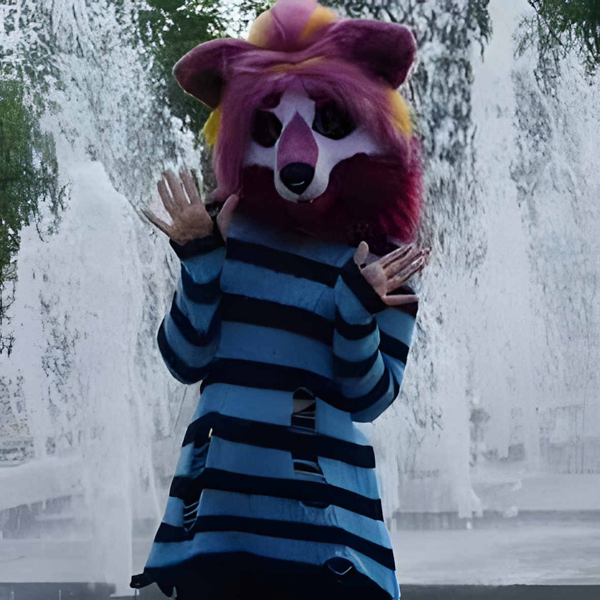 Fursuit mask (on armor)