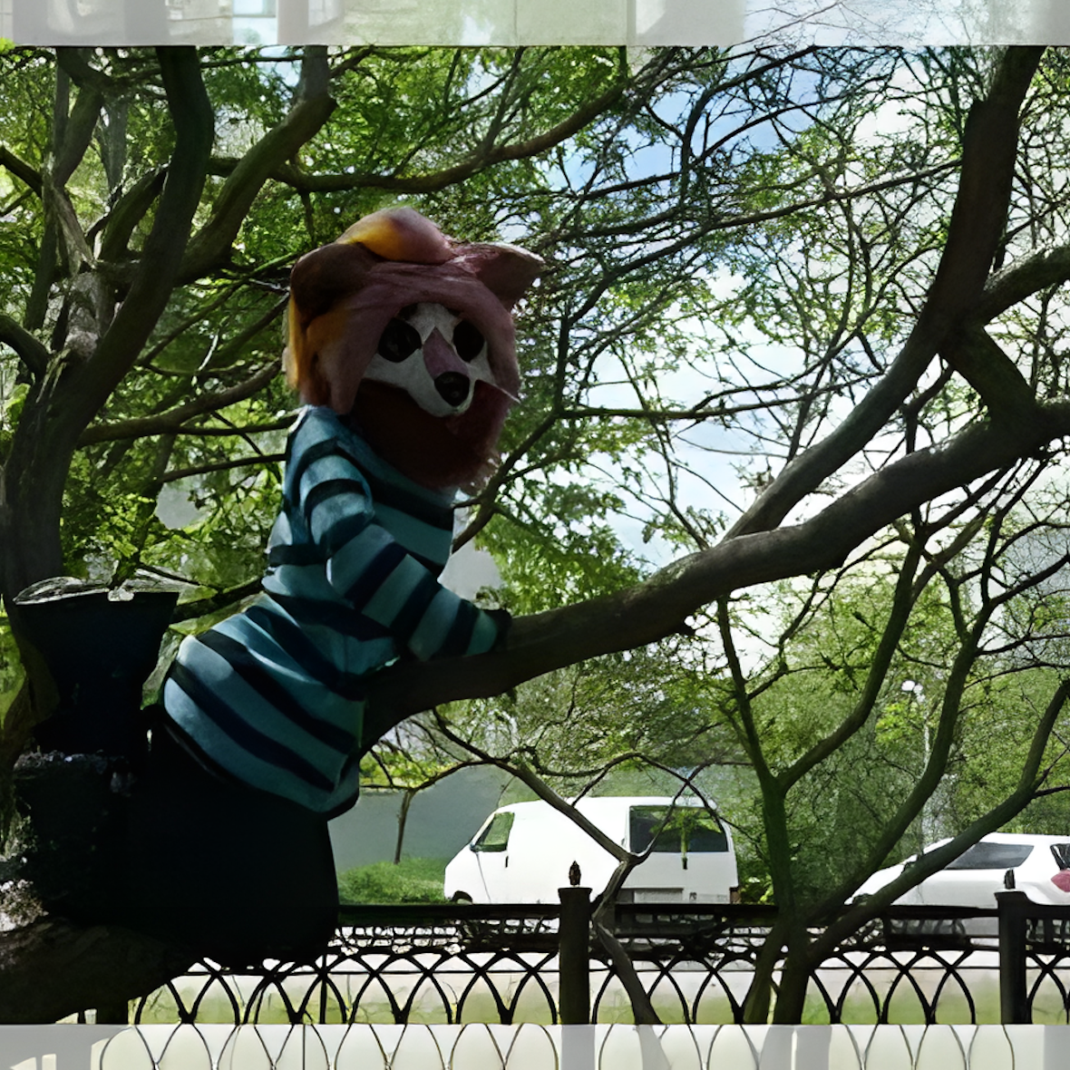 Fursuit mask (on armor)