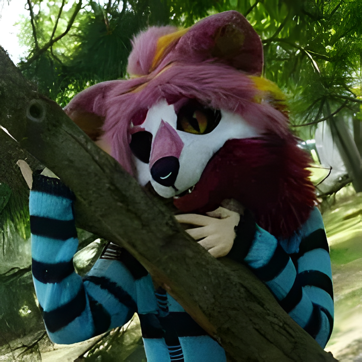Fursuit mask (on armor)