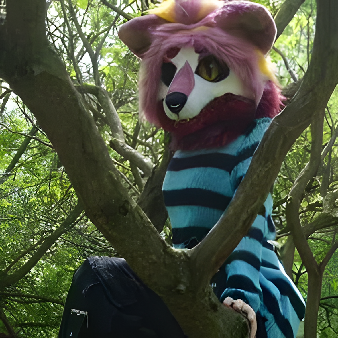 Fursuit mask (on armor)