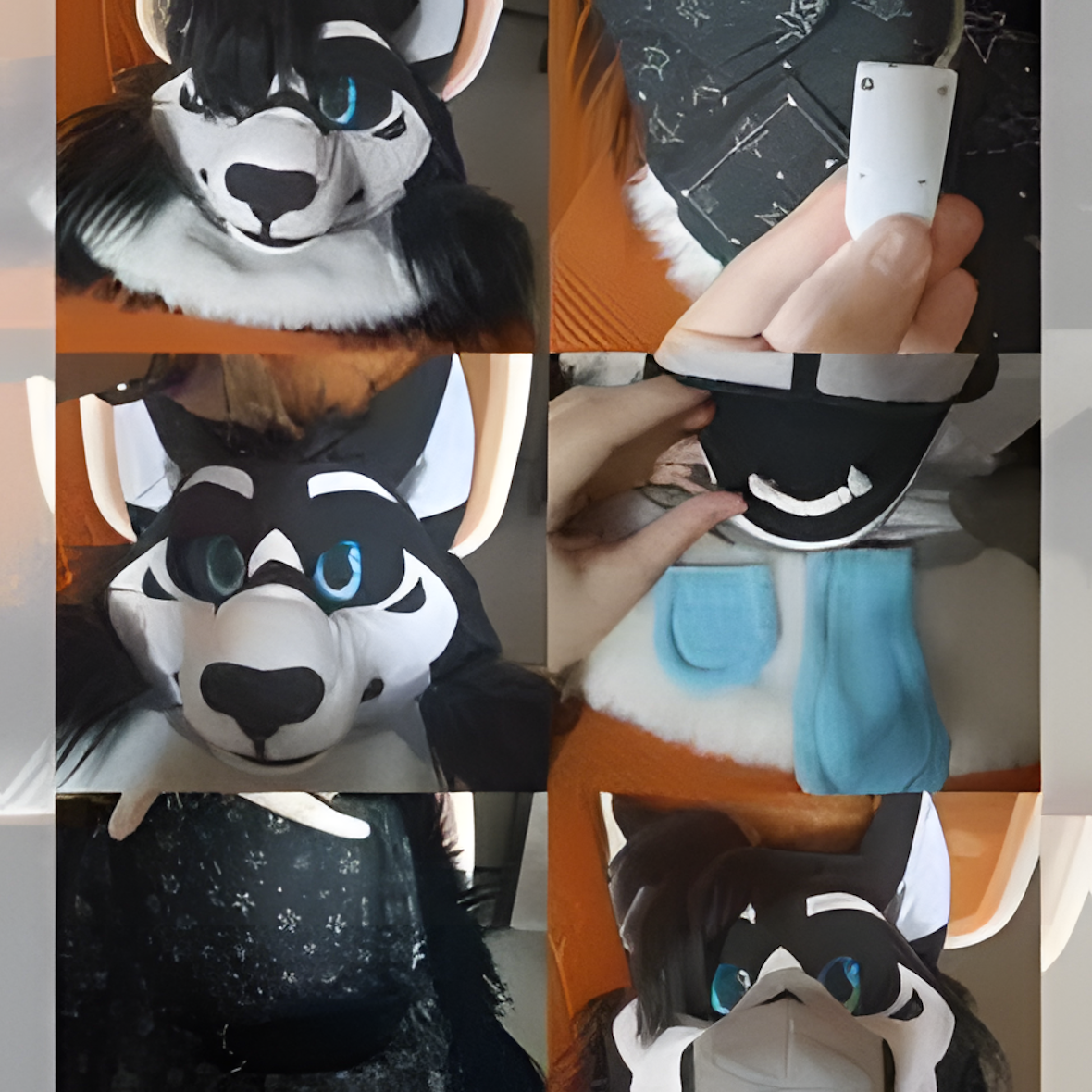 Fursuit mask furry