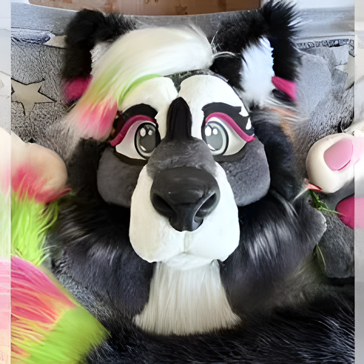 Fursuit mask partial