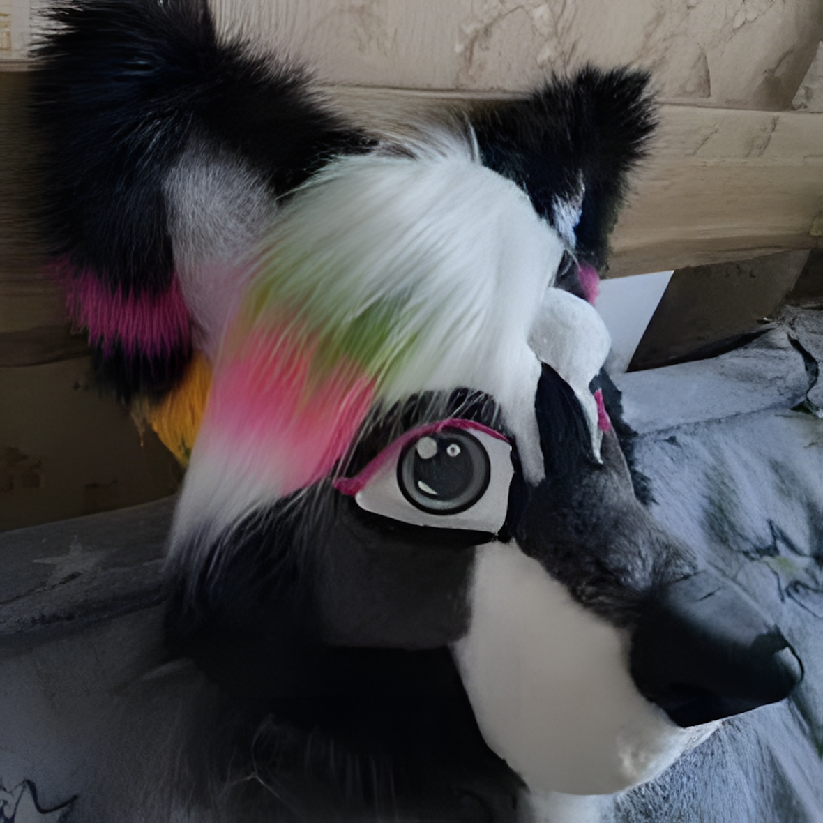 Fursuit mask partial