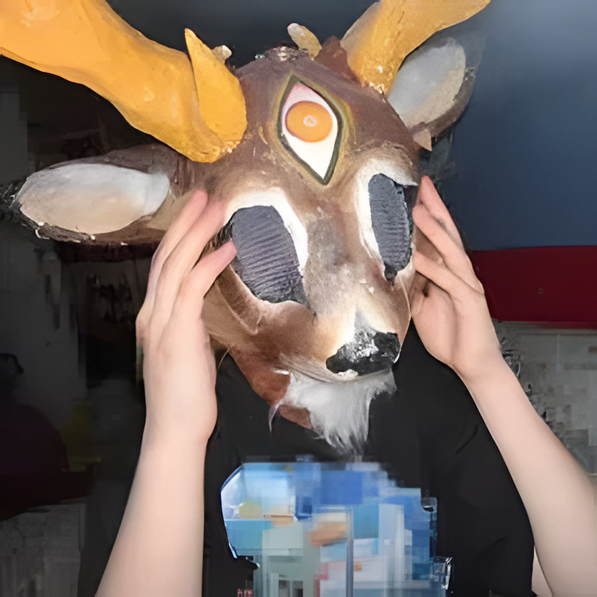 Deer mask and hooves, fursuit