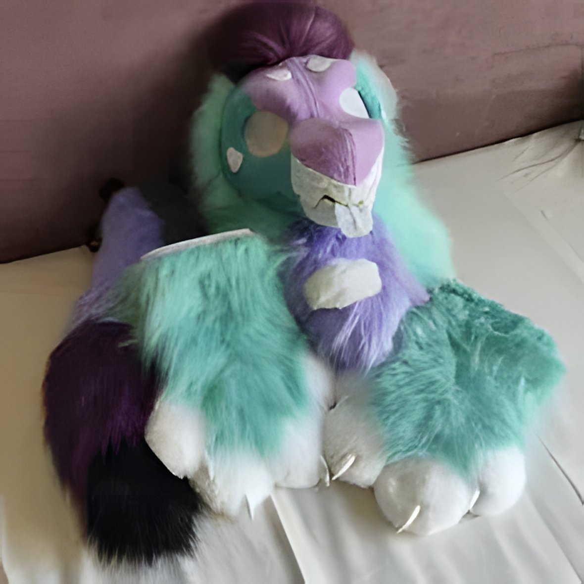 Fursuit nibbler shark dragon partial