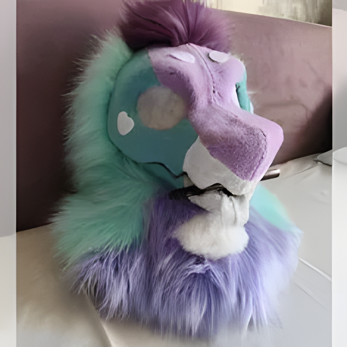 Fursuit nibbler shark dragon partial