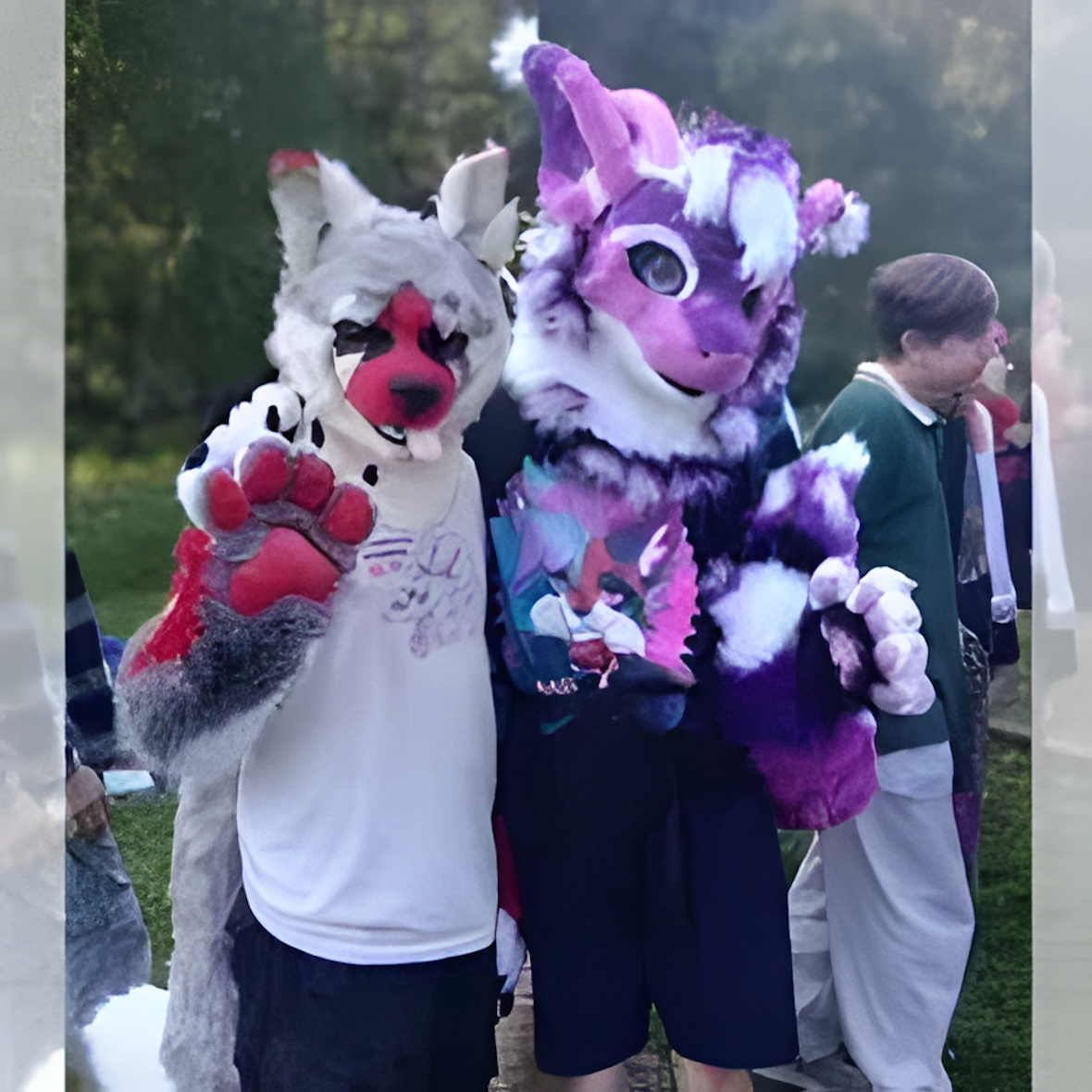 Fursuit partial dog realistic