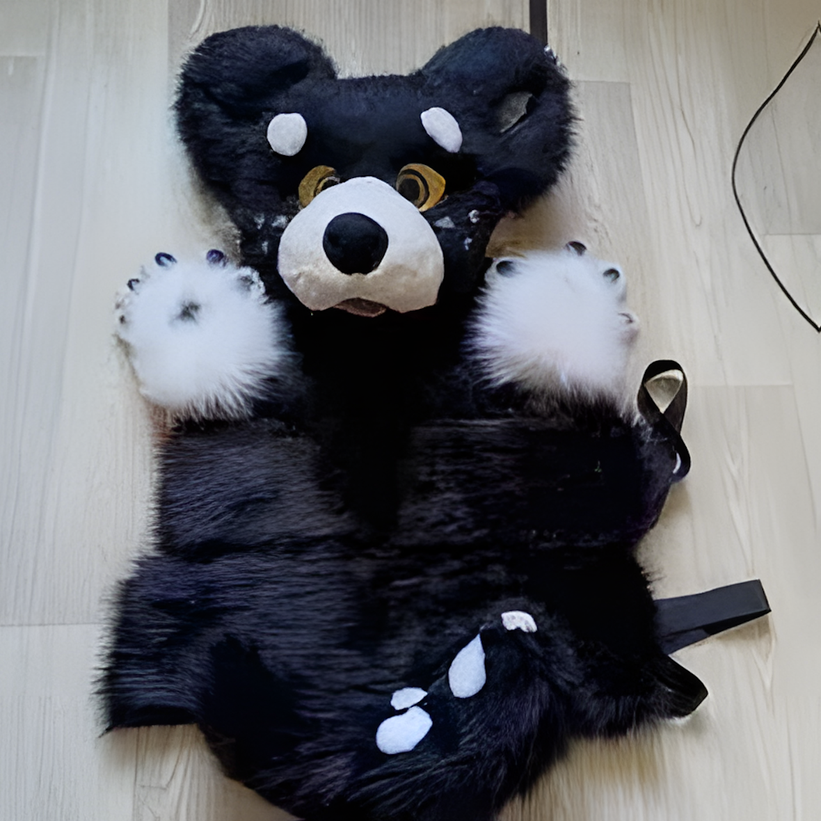 Fursuit raptor furry mask