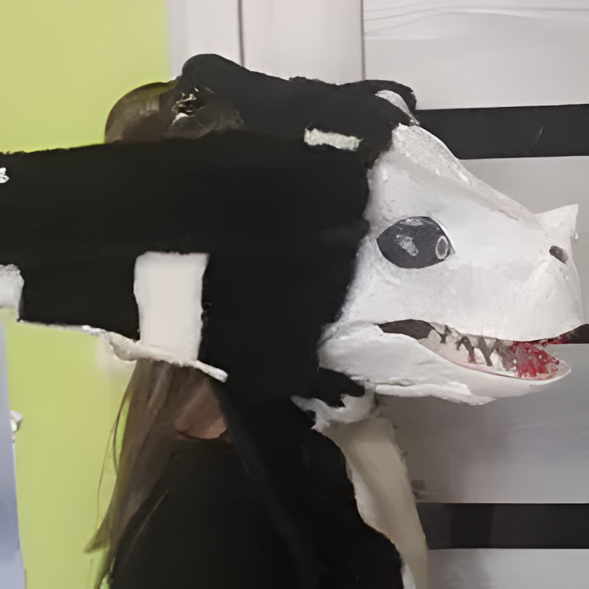 Fursuit raptor mask