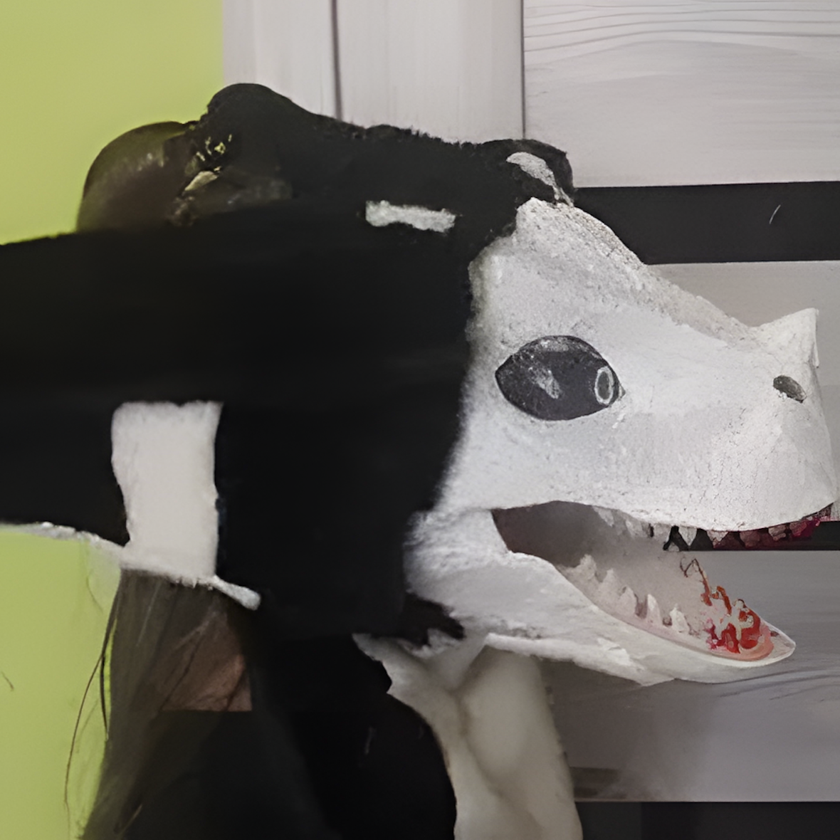 Fursuit raptor mask