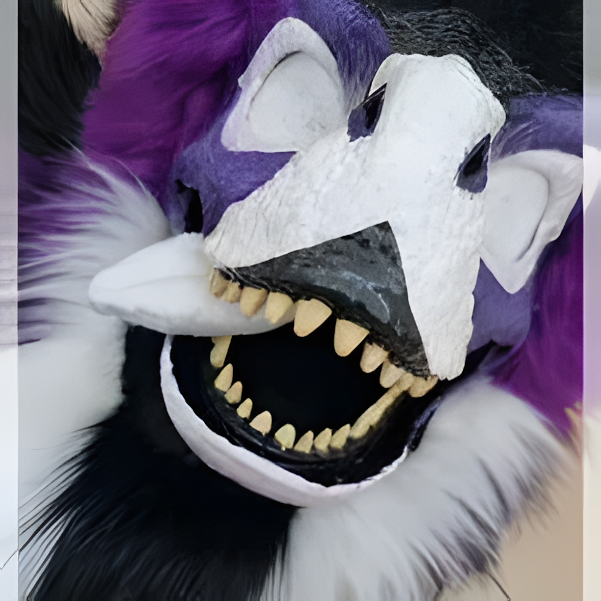 Fursuit raptor mask (10)