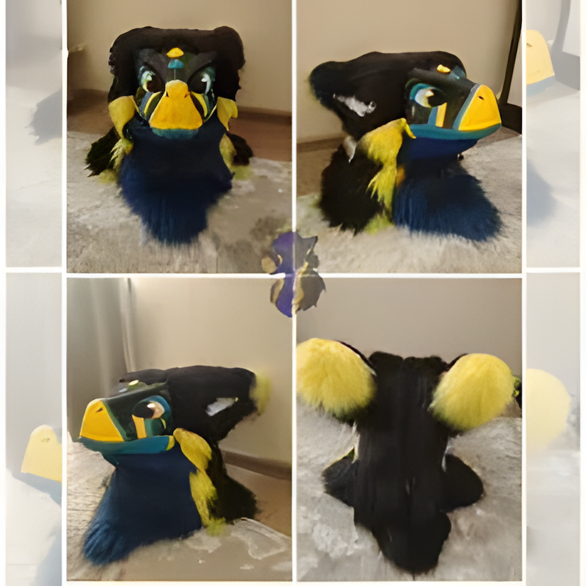 Fursuit raptor mask (12)