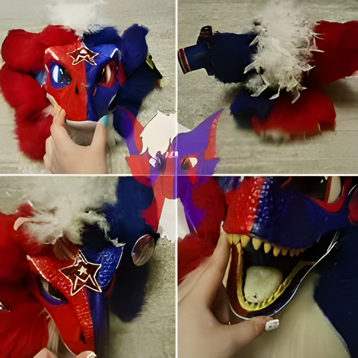 Fursuit raptor mask (14)