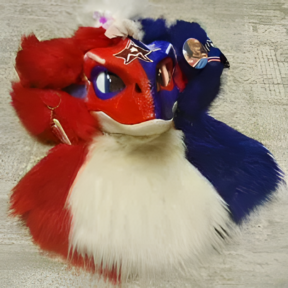 Fursuit raptor mask (14)