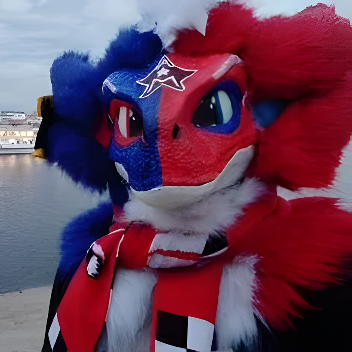 Fursuit raptor mask (14)