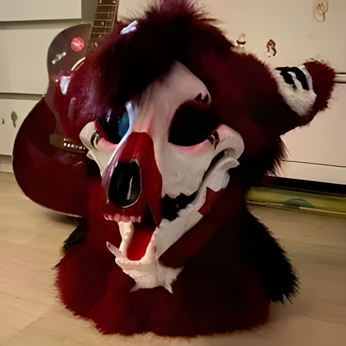 Dog fursuit cheekbone mask