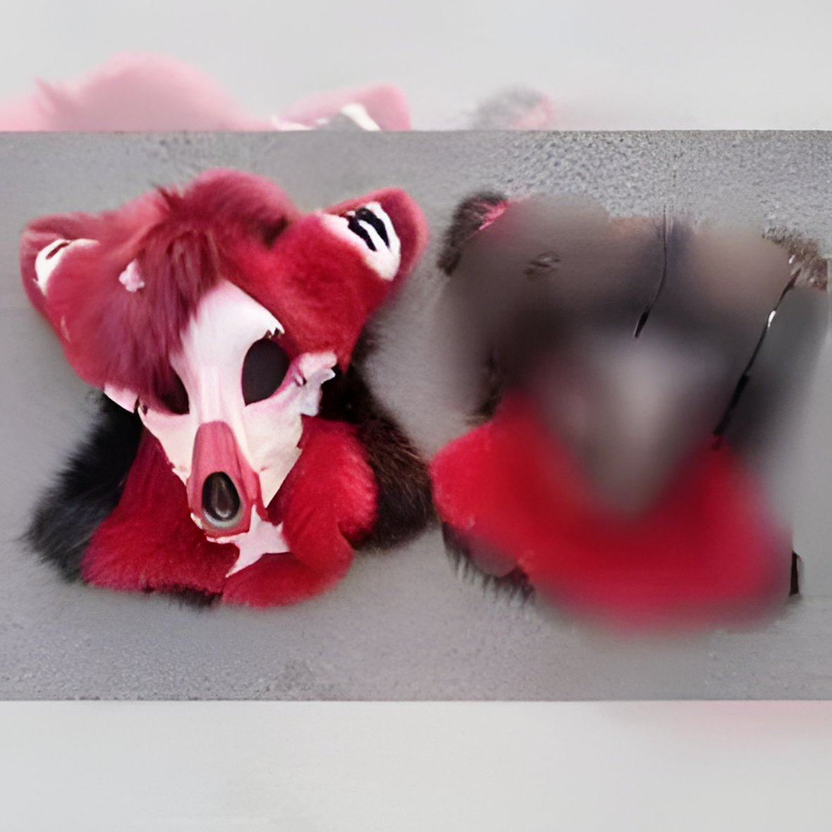 Dog fursuit cheekbone mask