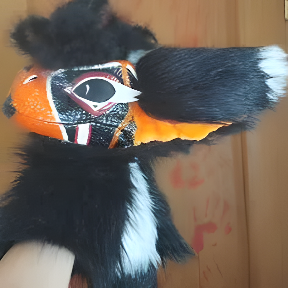 Fursuit raptor mask (2)