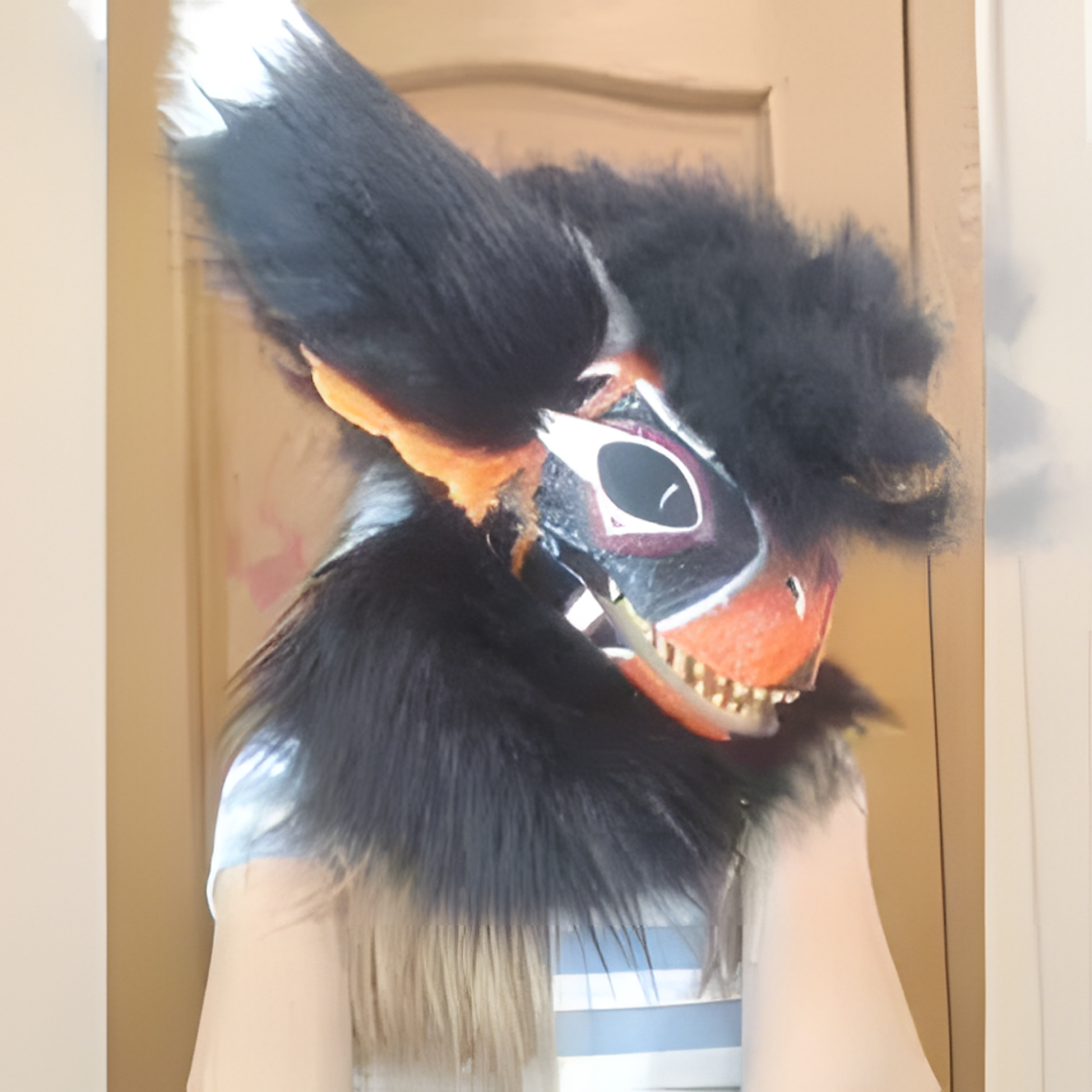 Fursuit raptor mask (2)