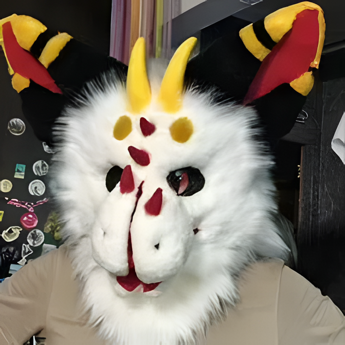 Fursuit raptor mask (20)