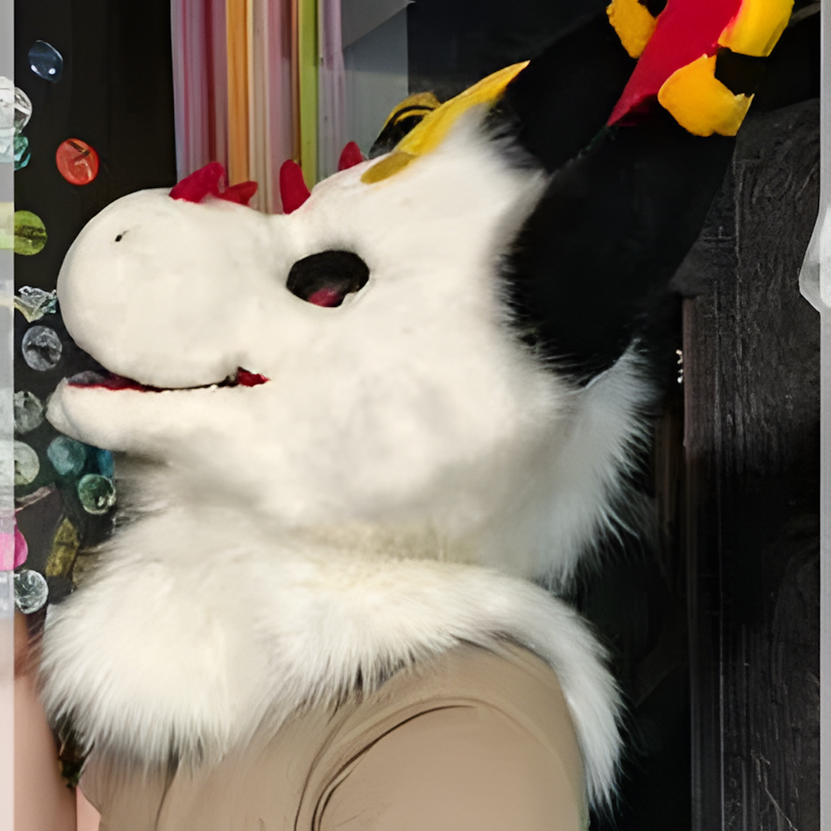 Fursuit raptor mask (20)