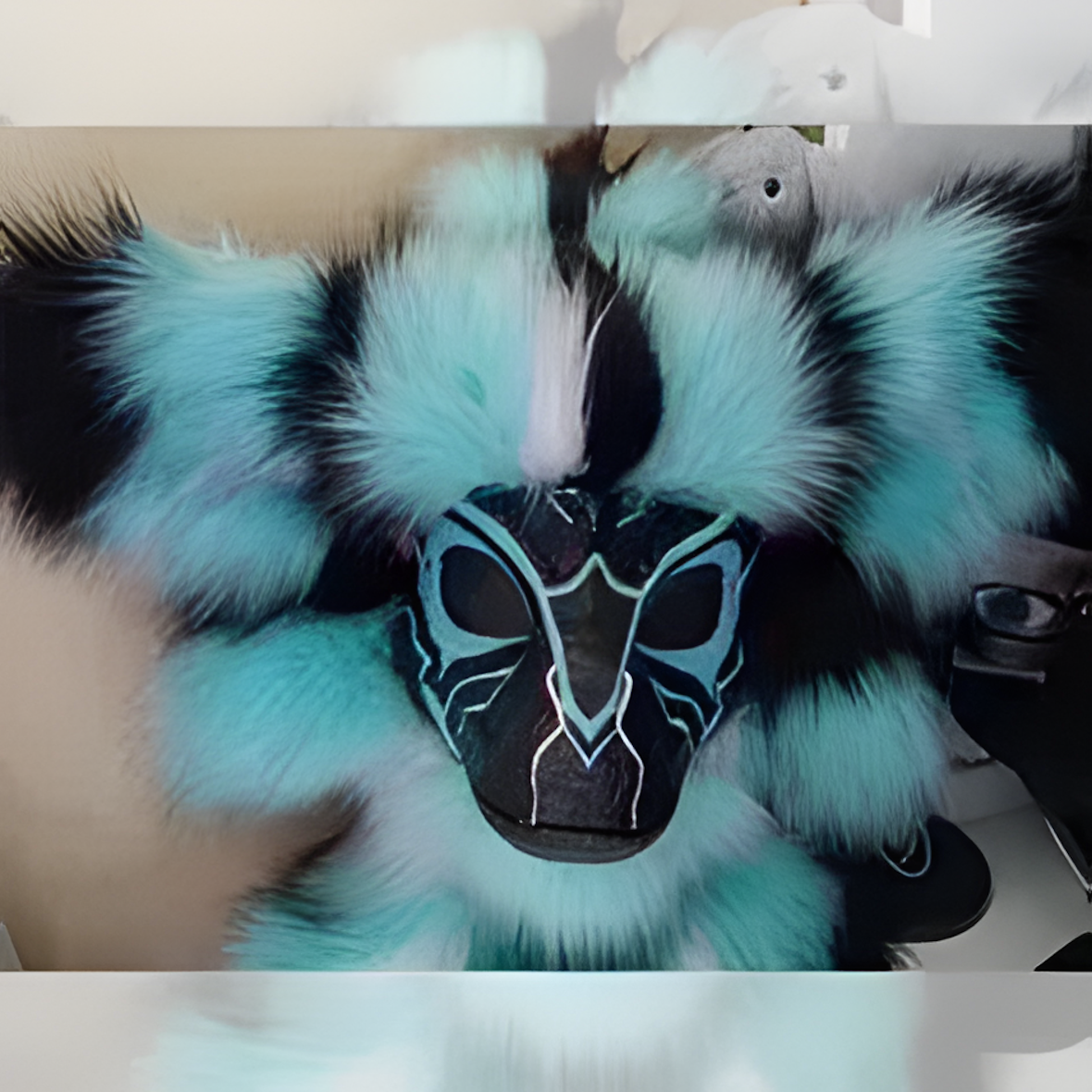 Fursuit raptor mask (25)