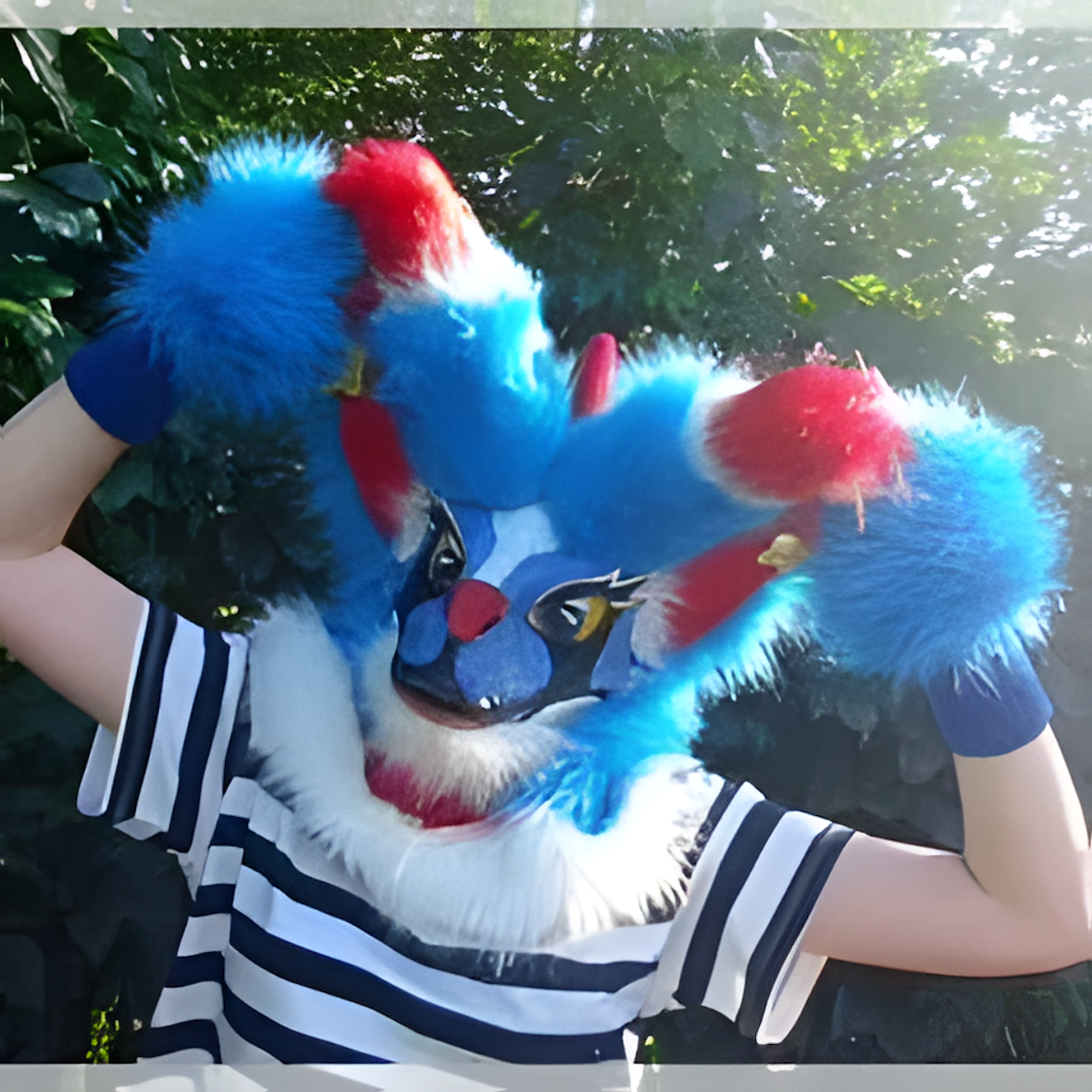 Fursuit raptor mask (26)
