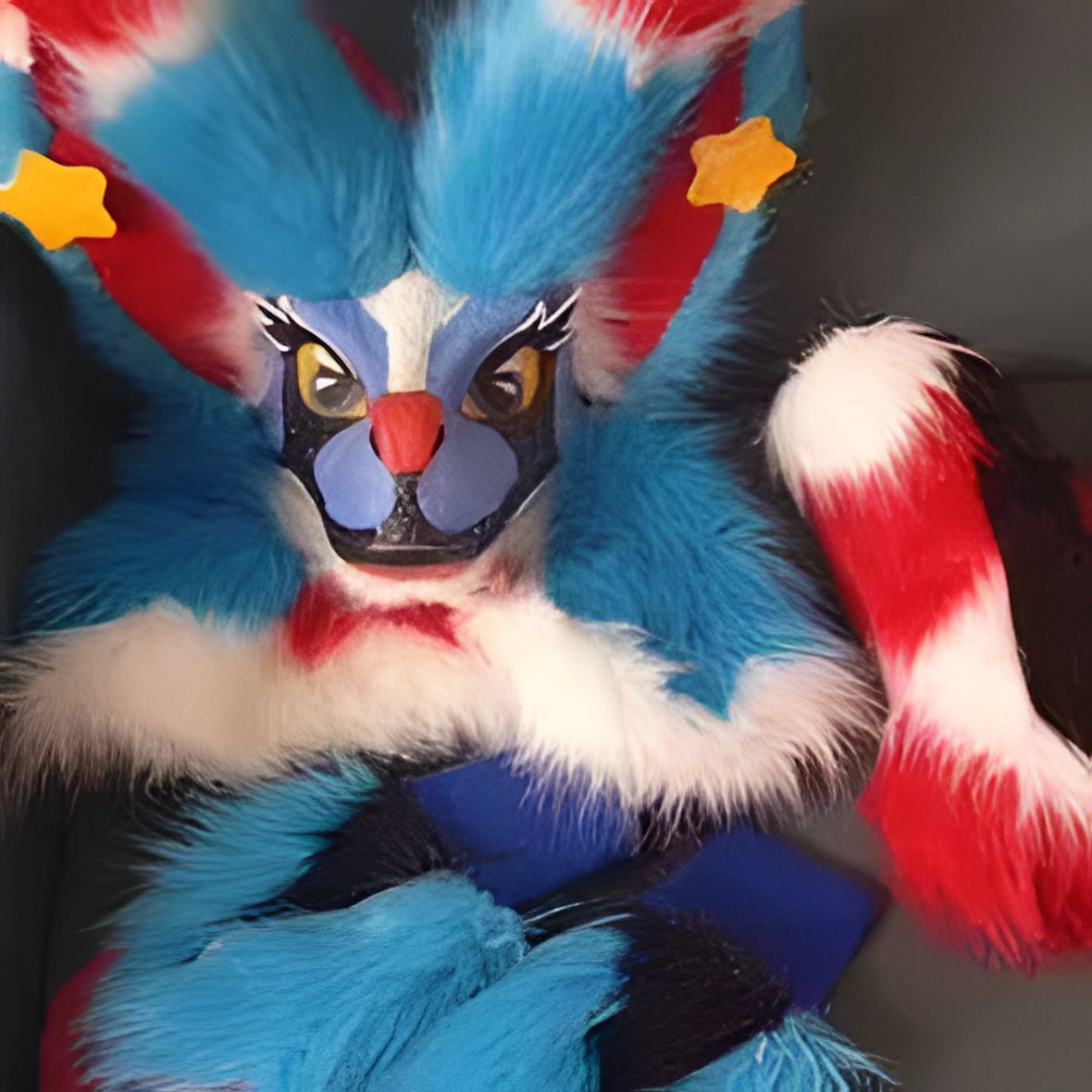 Fursuit raptor mask (26)