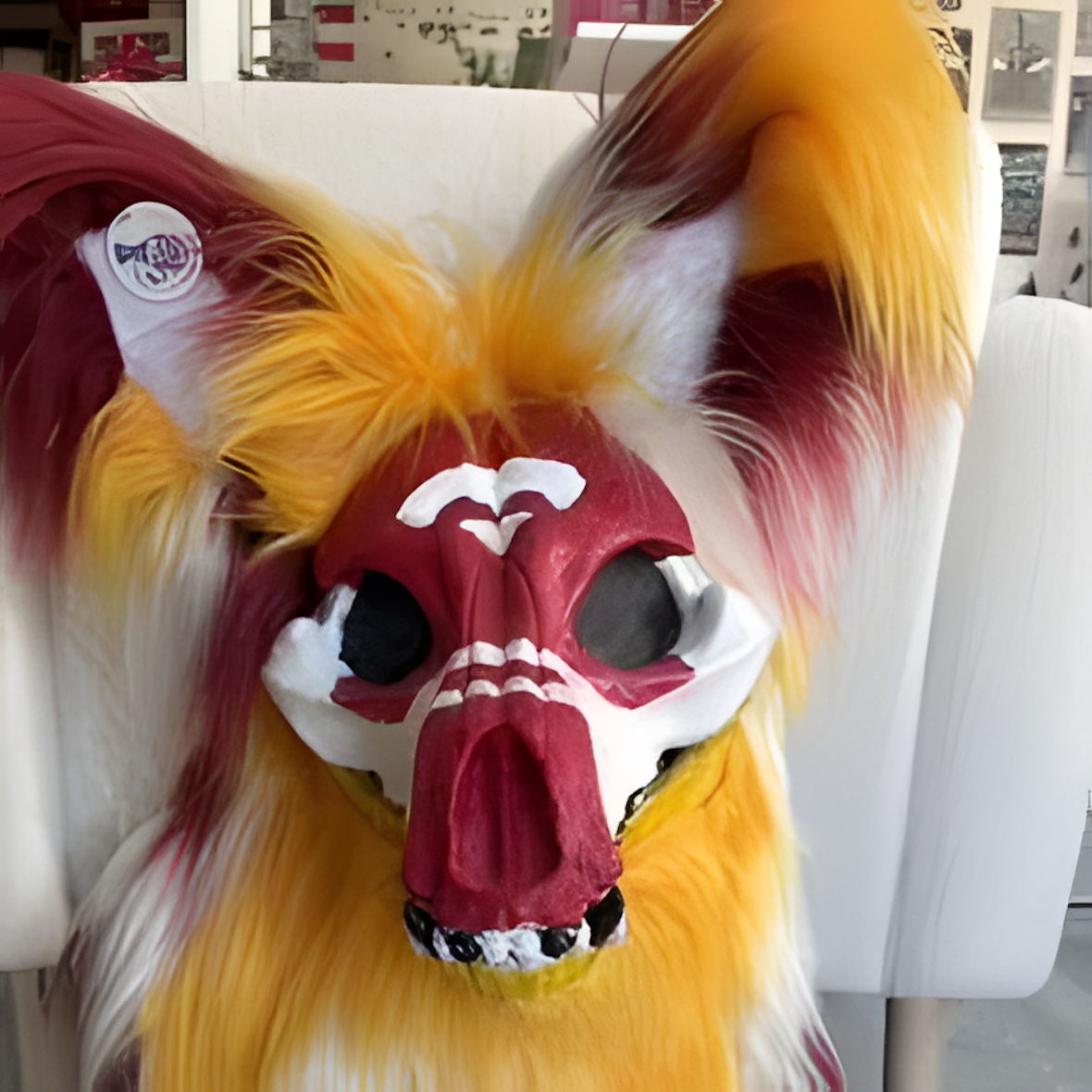 Fursuit raptor mask (27)