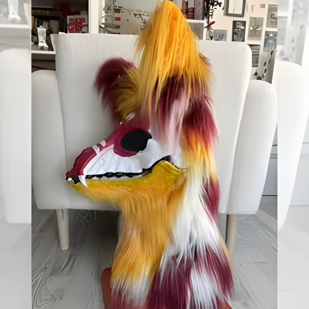 Fursuit raptor mask (27)