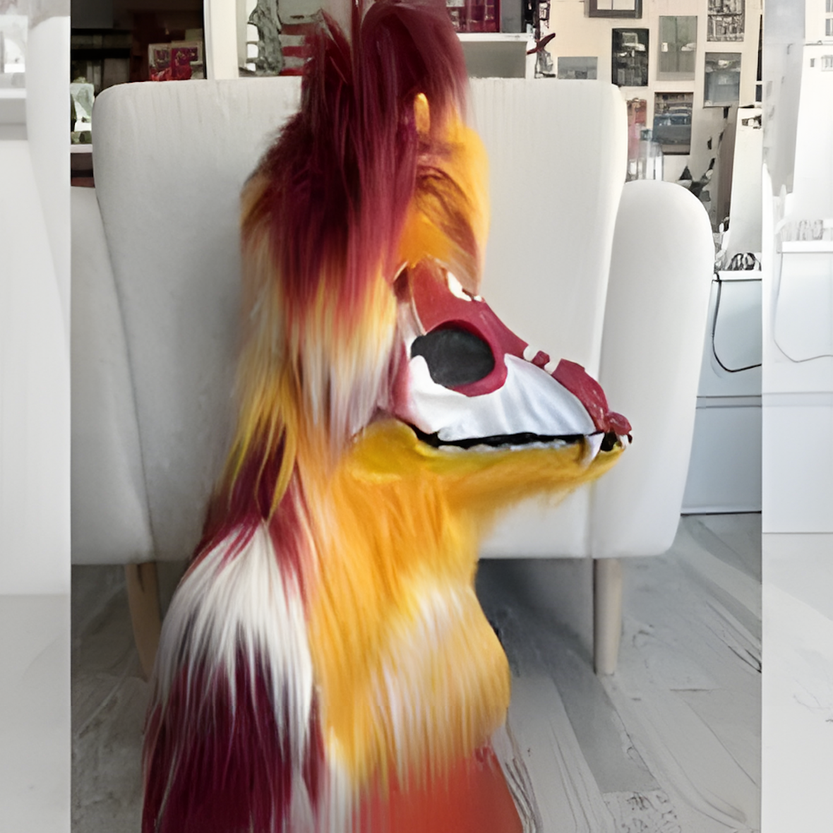Fursuit raptor mask (27)