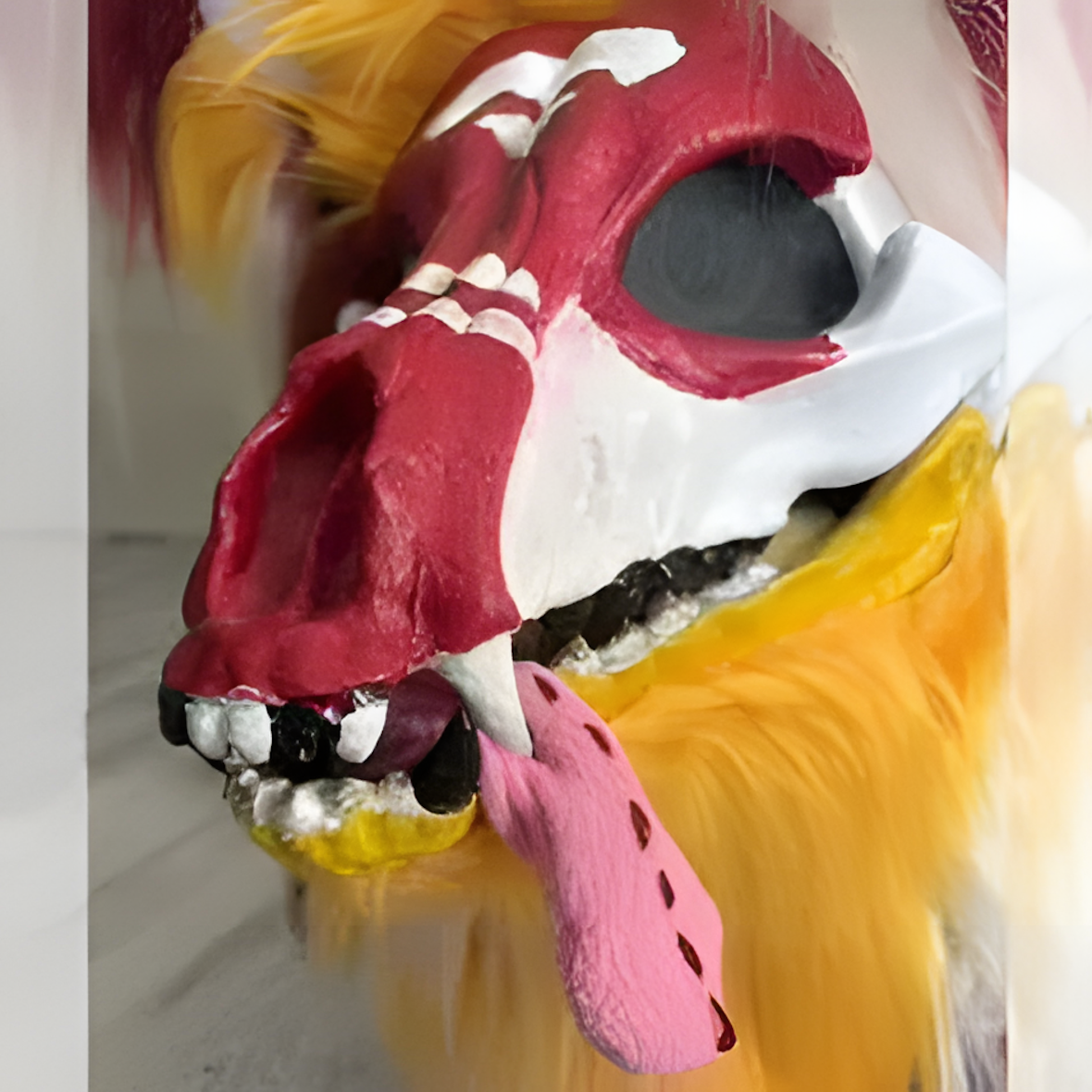 Fursuit raptor mask (27)