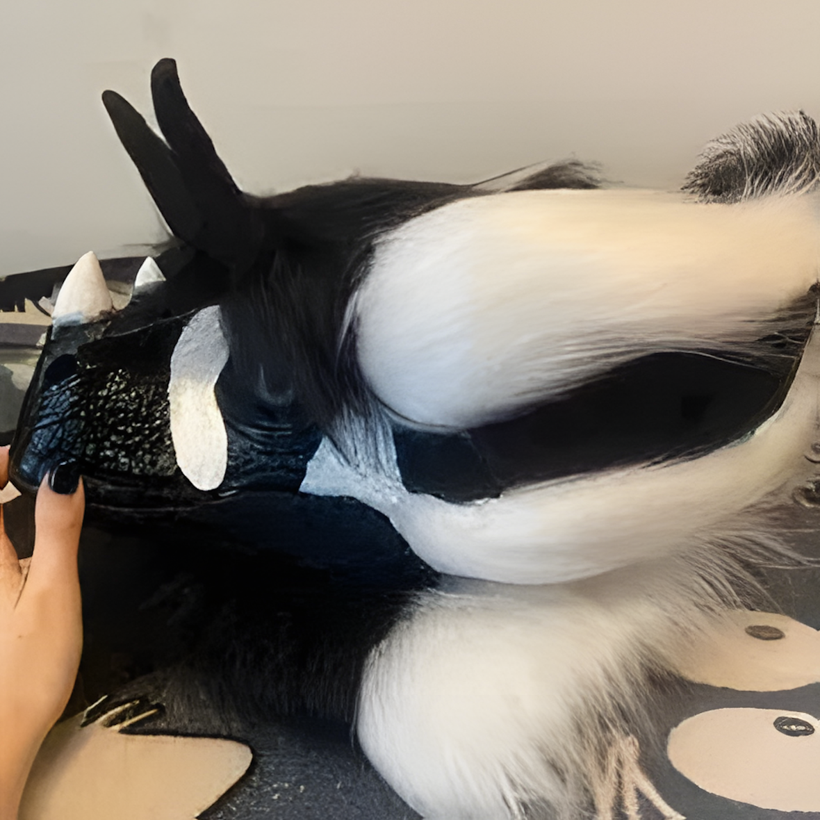 Fursuit raptor mask (28)