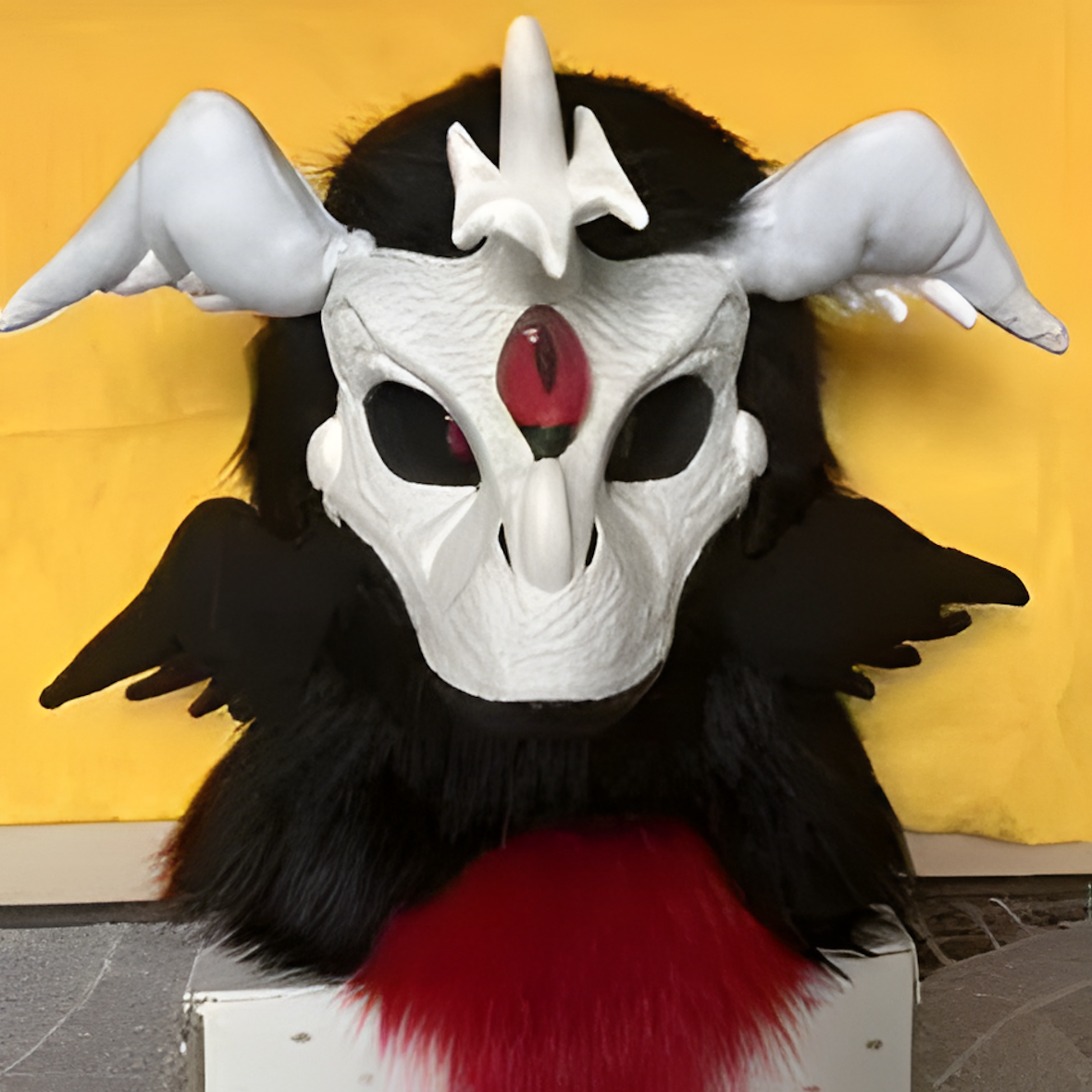 Fursuit raptor mask (3)