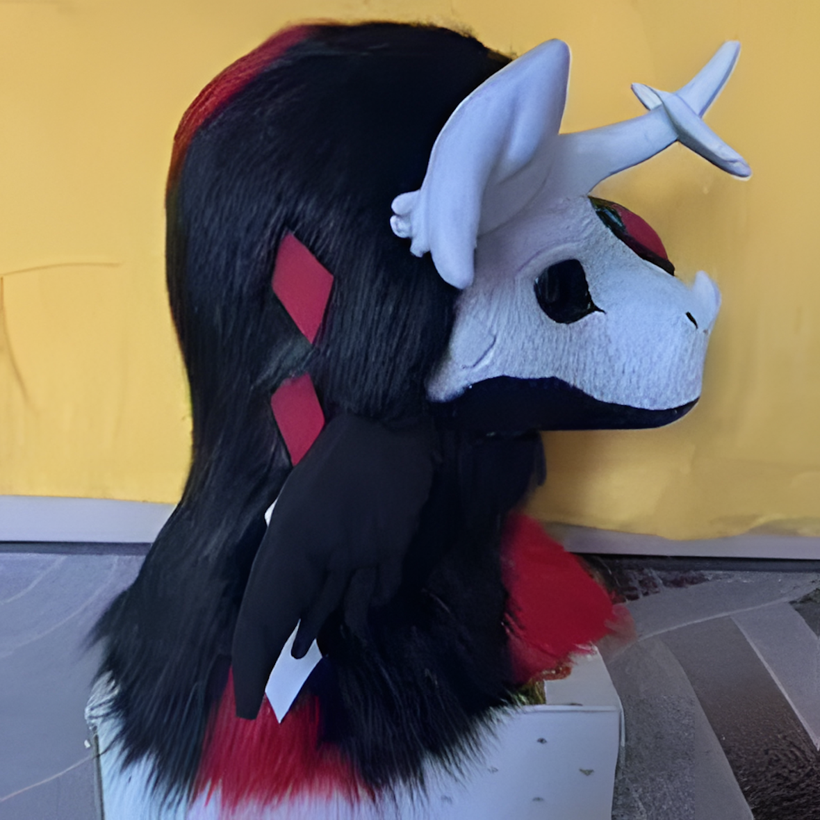 Fursuit raptor mask (3)