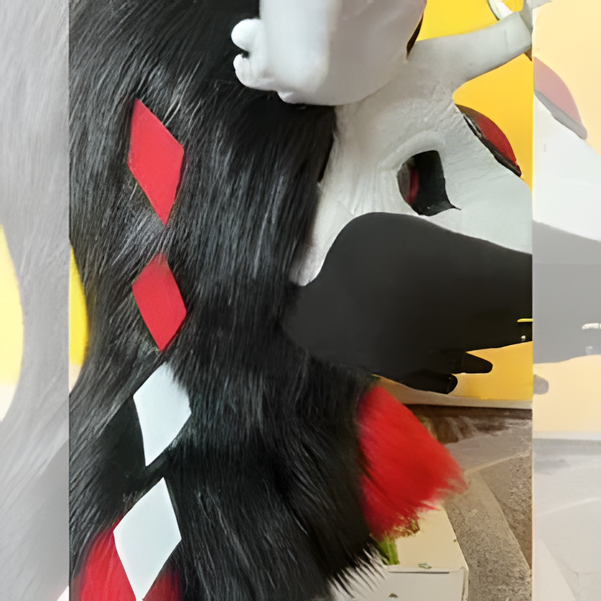 Fursuit raptor mask (3)