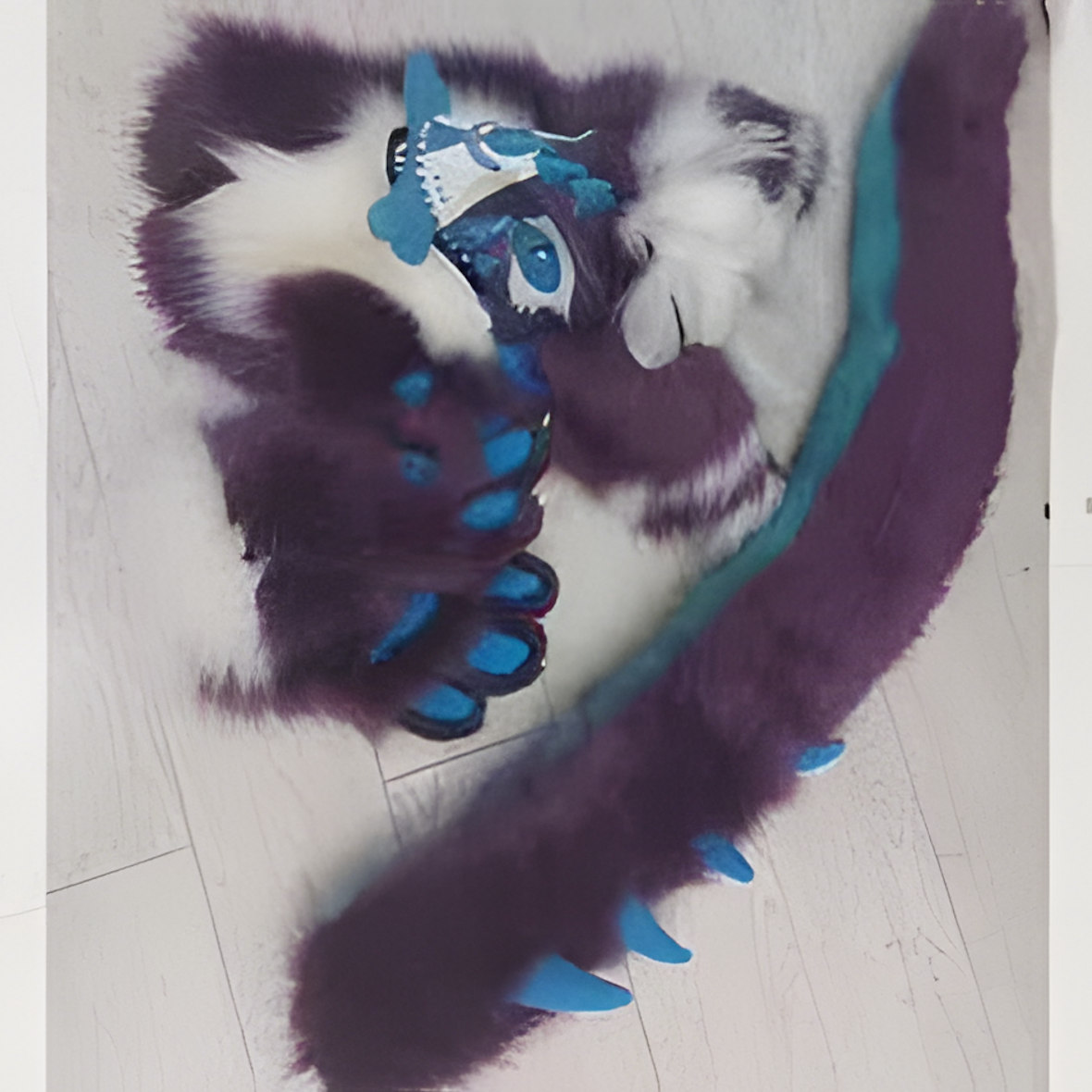 Fursuit raptor mask (4)