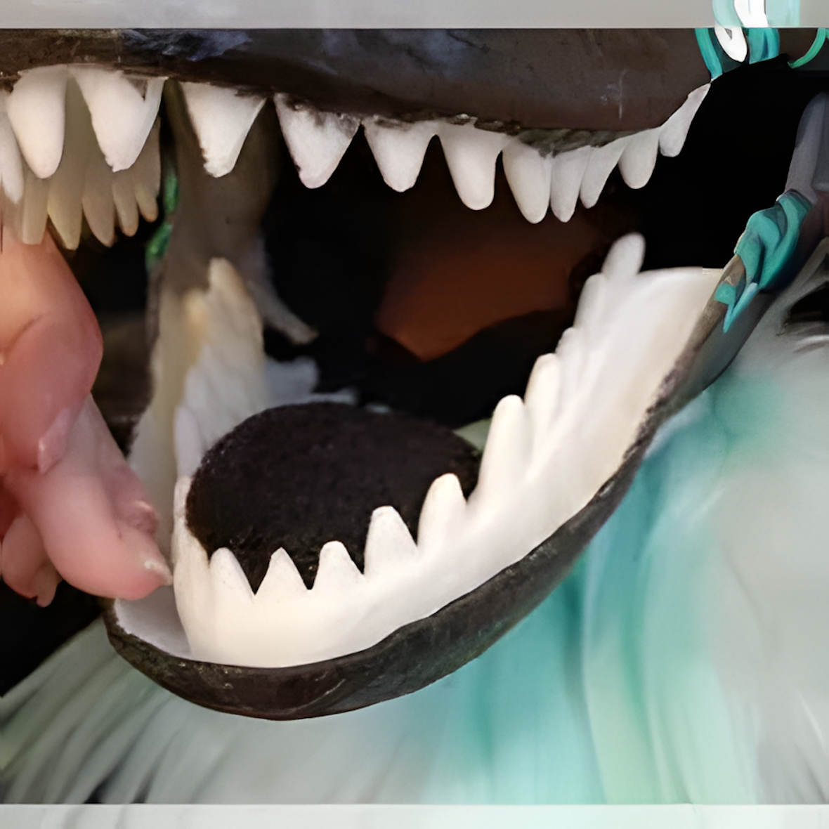 Fursuit raptor mask (5)