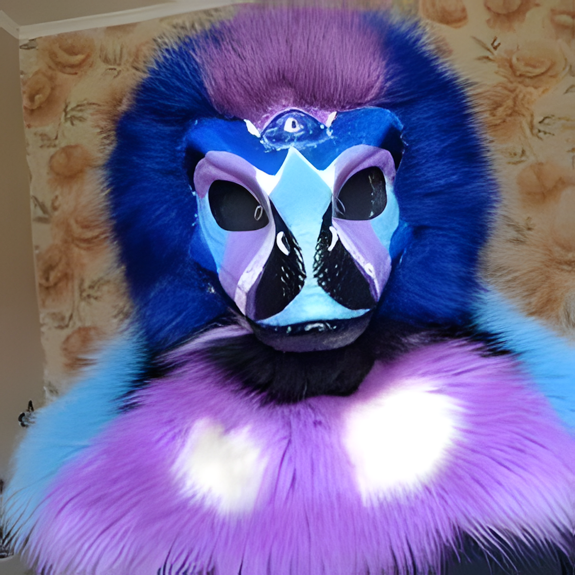 Fursuit raptor mask (8)